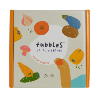 Olli Ella Tubbles Sensory Stones – Vibrant Veggies