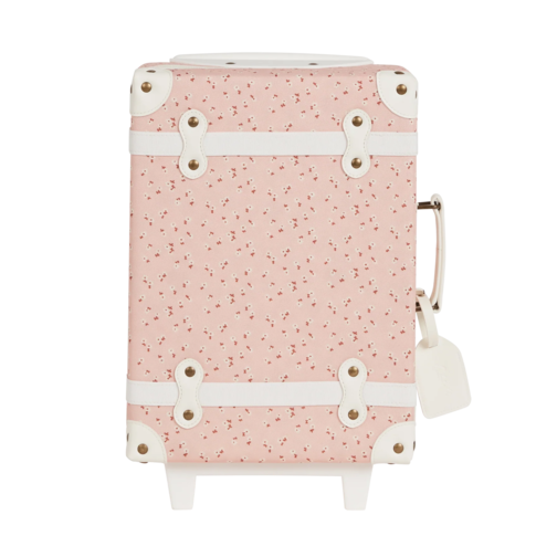 Olli Ella See-Ya Suitcase – Pink Daisies