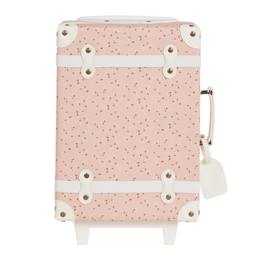 Olli Ella See-Ya Suitcase – Pink Daisies