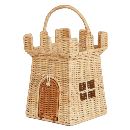 Olli Ella Rattan Castle Bag – Natural