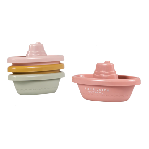 Little Dutch Stacking Bath Boats – Pink