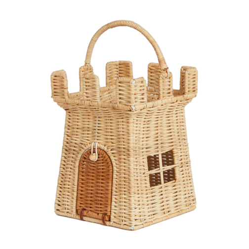 Olli Ella Rattan Castle Bag – Natural