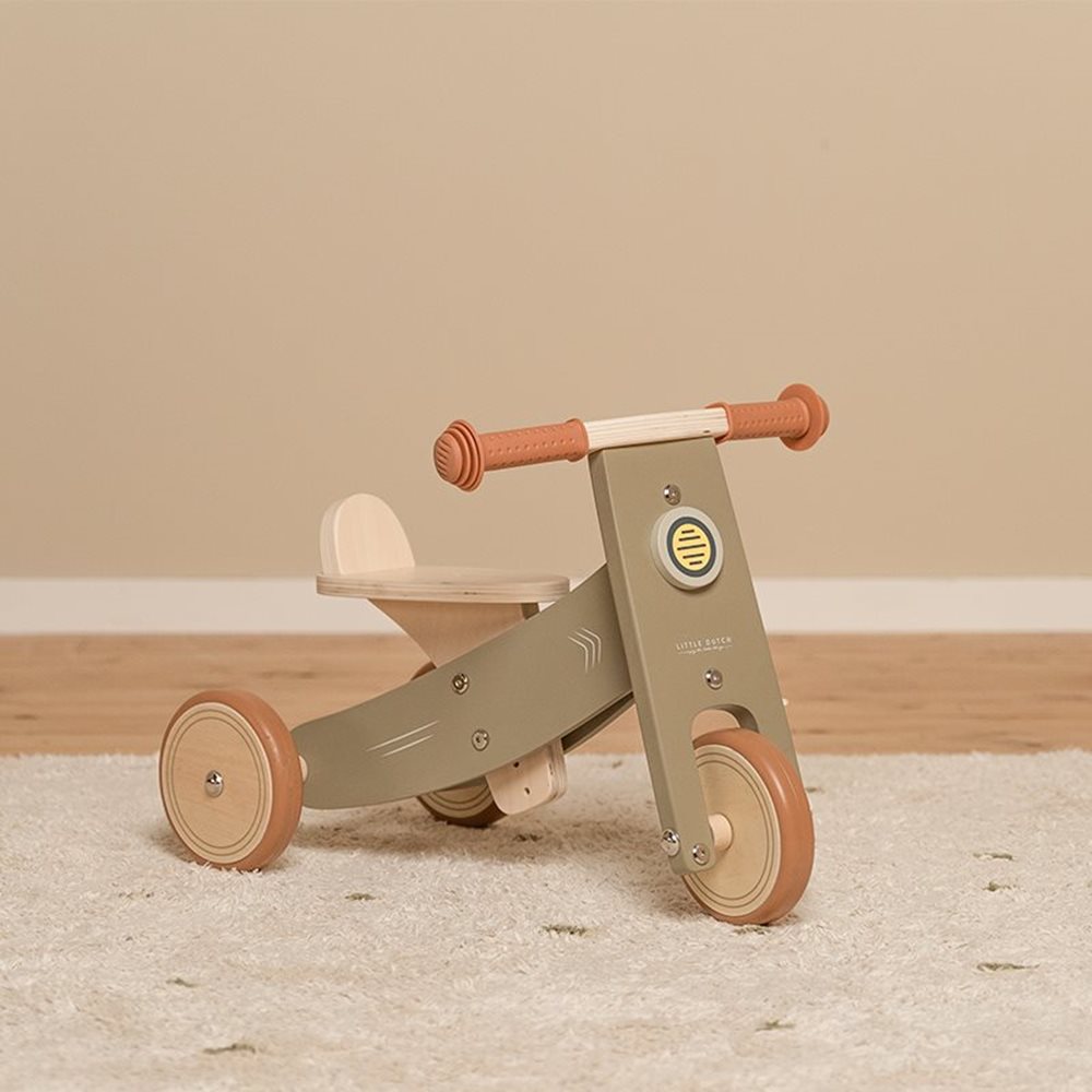 Little Dutch Wooden Tricycle – Olive