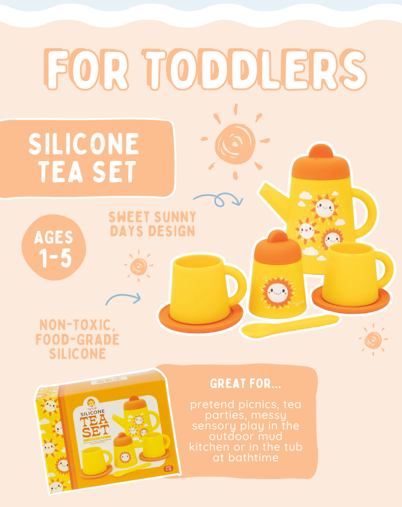 Tiger Tribe Silicone Tea Set – Sunny Days