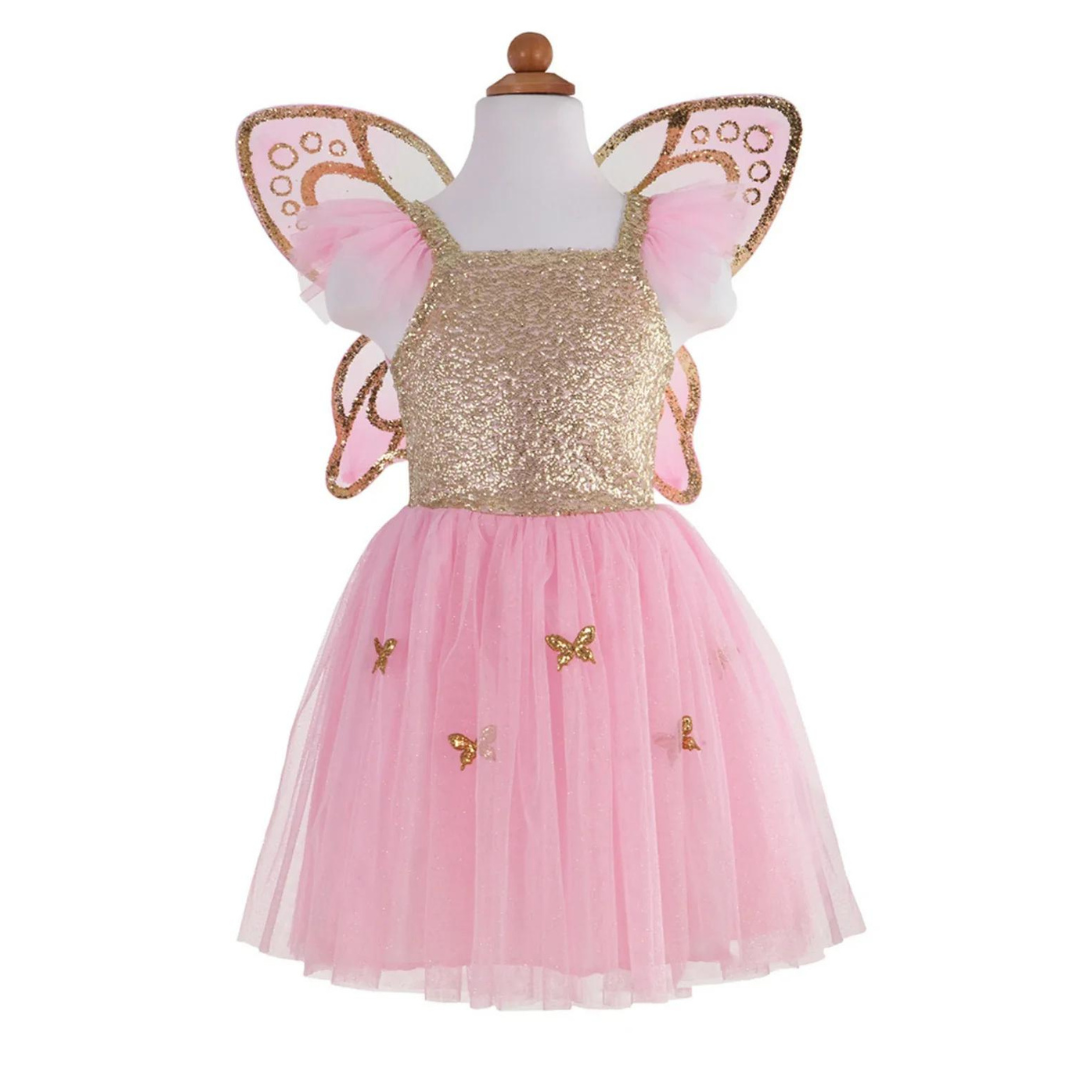 Great Pretenders Gold Butterfly Dress with Wings