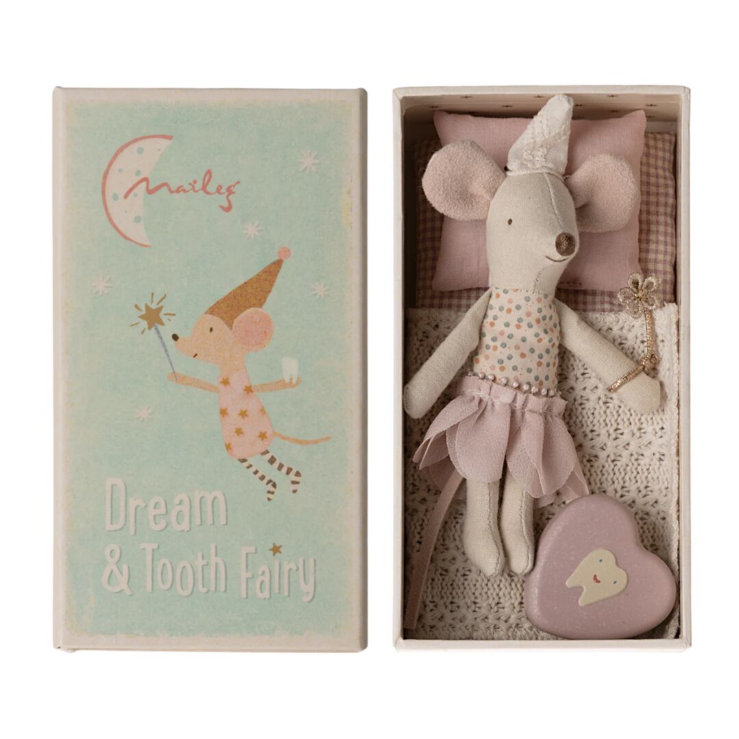 Maileg Tooth Fairy Mouse in Matchbox – Little Sister