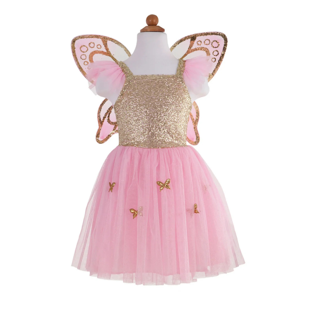 Great Pretenders Gold Butterfly Dress with Wings