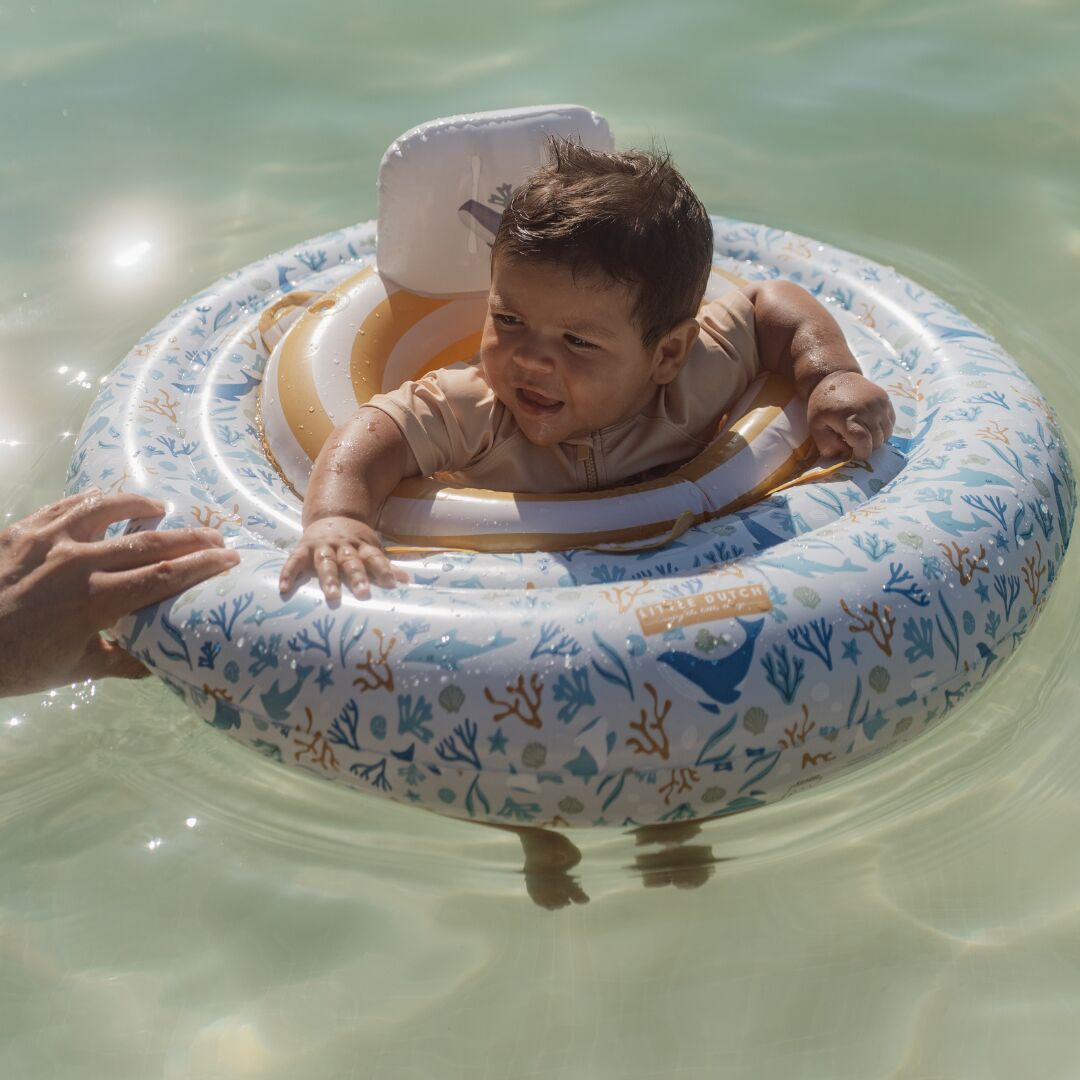 Little Dutch Inflatable Baby Float - Ocean Dreams Blue